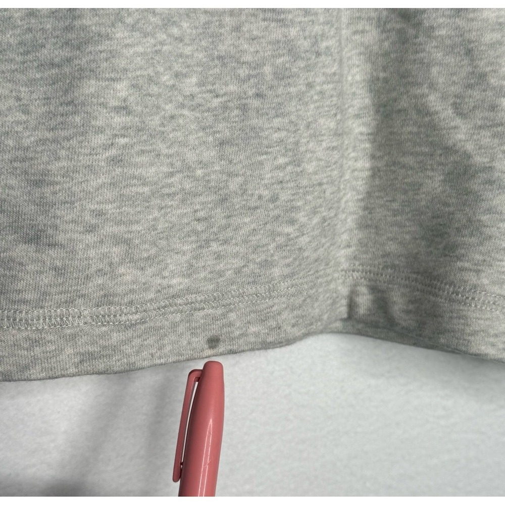 Nike Sportswear Stacked Swoosh Fleece Shorts Gray Athleisure Women's L Lounge - Picture 5 of 10